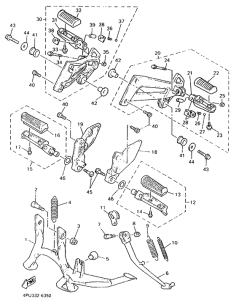 XJR1200 Stand. footrest
