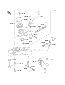 EN500 Передний тормозной цилиндр