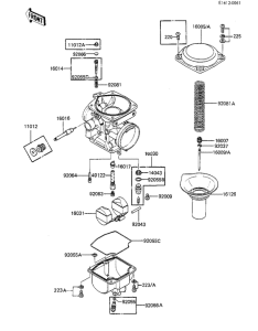 KZ1100 Детали карбюратора