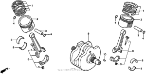 VT1100C2 Коленвал