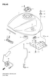GSX1250 (ABS) Tank fuel