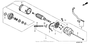 VT750DCA A Стартер