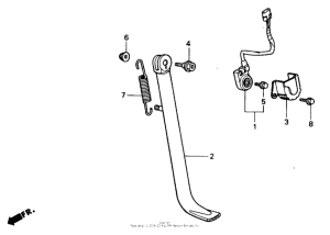 NS50 Подножка