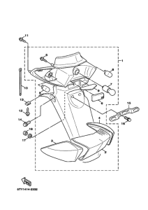 XC125 NXC125 Taillight unit ass`y