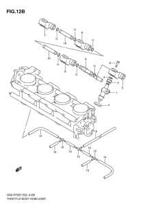 GSX-R750 Throttle body hose / joint