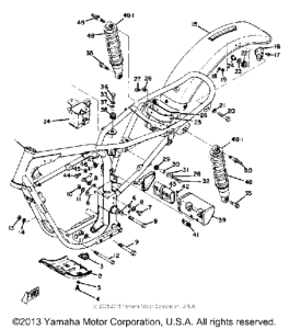CT1 Frame - rear cushion - rear fender