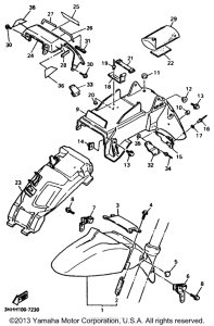 FZR600RKC Крыло