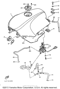 FJ1200S Топливный бак