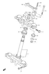 XF650 Траверса нижняя