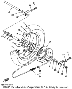 YZ80H1 Переднее колесо