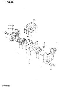 GS1100 Задний суппортs