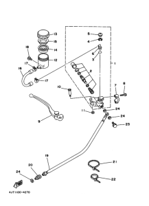 TZ125 Передний тормозной цилиндр