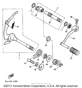 RT100D Вал переключения