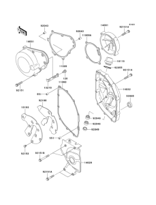 ZX600 Крышки двигателя