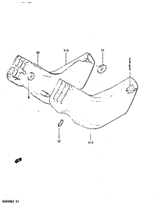 GS650 Обтекатель задний