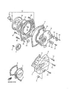 XJR1300 Крышка картера двигателя