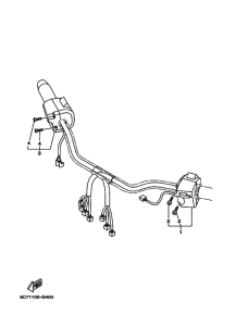 XV1900CU Interruptor  manillar&palanc