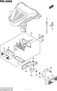 VZ1500 Задний фонарь
