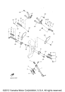 FZR600RE Подножки