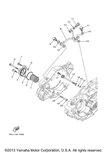 WR250F Масляный фильтр
