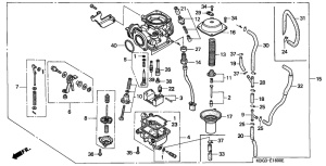 CB250 Carburetor assy