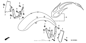 VTX1800F3 Переднее крыло