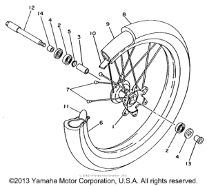  Переднее колесо