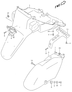 AY50 Заднее крыло