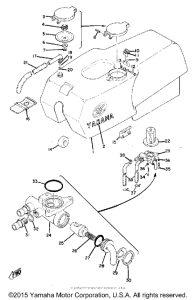 TZ250 Топливный бак