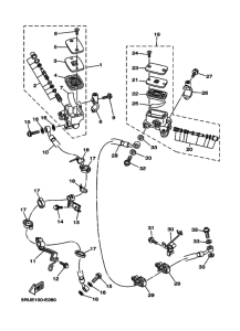 YP400 YP400V Передний тормозной цилиндр