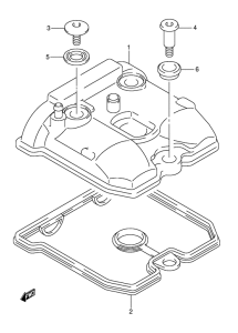 DR-Z400 Крышка головки цилиндров