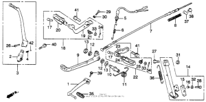 XL250S Footpegs + gearshift brake pedals + stands 78-81
