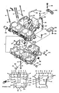 FJ1200 Картер двигателя