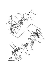 YZ80 Впускная система
