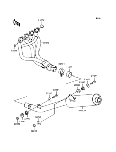 ZX900 Глушитель