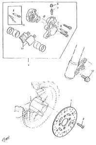 CW50RS Передний тормоз