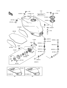 ZX600 Tank fuel