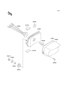 KH125 Taillight unit ass`y