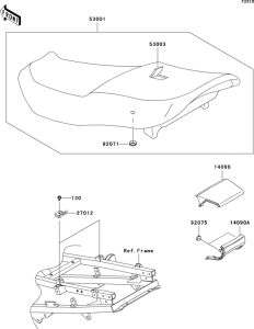 ZX600 Сиденье