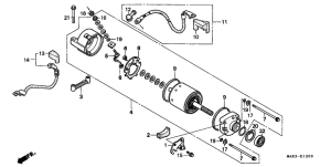 SLR650 Стартерный мотор