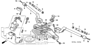 VFR800 Handlebar + top bridge