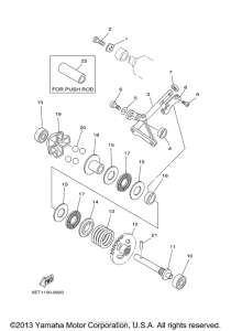YZ125N1 Регулятор,вед .звезда