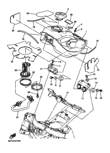 WR250X Топливный бак
