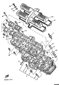 FZX750 Головка цилиндров