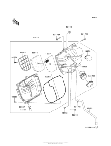 AX125 Воздушный фильтр