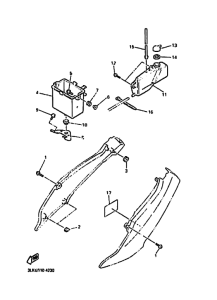 FZR1000 FZR1000F Боковая крышка