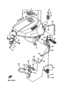FZR1000 FZR1000W Tank fuel