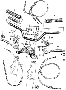 CB160 Cb / cl160handlebar