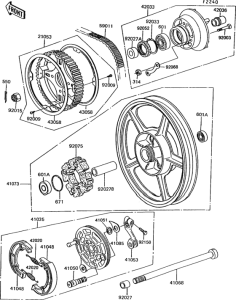 EX305 Задняя ступица колеса