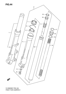 FL125 Демпфер передней вилки